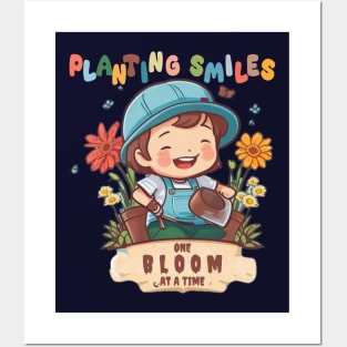 planting smile Posters and Art